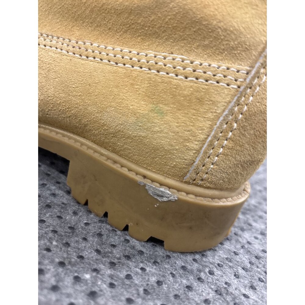Wolverine Tan Lace-Up Work Boots Size 5 Suede Upper Rubber Sole Womens - Picture 9 of 13